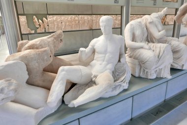 Yeni Akropolis Müzesi'nin iç kısmı, Atina, Yunanistan