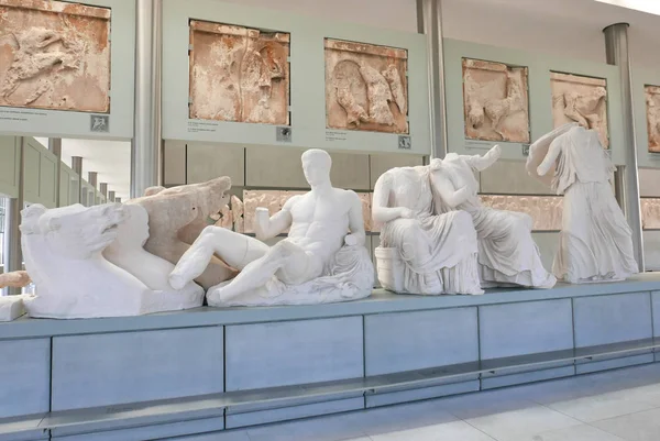 Εσωτερικό του νέου Μουσείου της Ακρόπολης, Αθήνα, Ελλάδα — Φωτογραφία Αρχείου