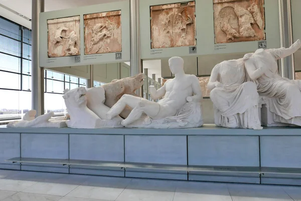 Yeni Akropolis Müzesi'nin iç kısmı, Atina, Yunanistan — Stok fotoğraf