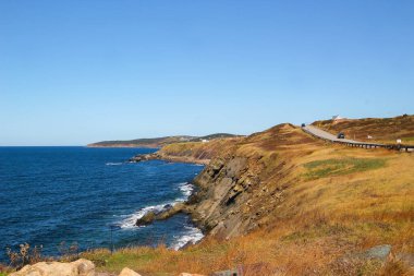 Near Inverness Cape Breton, Nova Scotia scenery along the Cabot  clipart