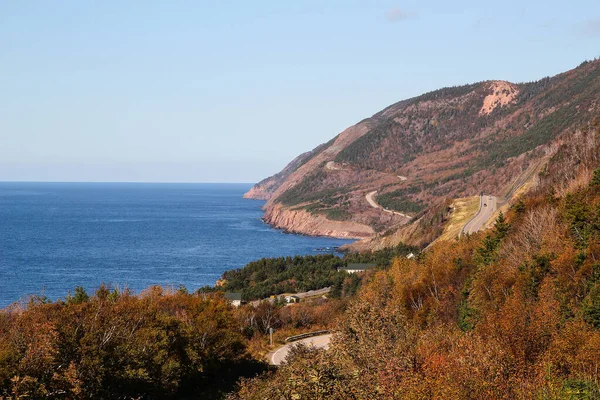 Mys Breton, Nova Scotia scenérie podél Cabot Trail na At — Stock fotografie