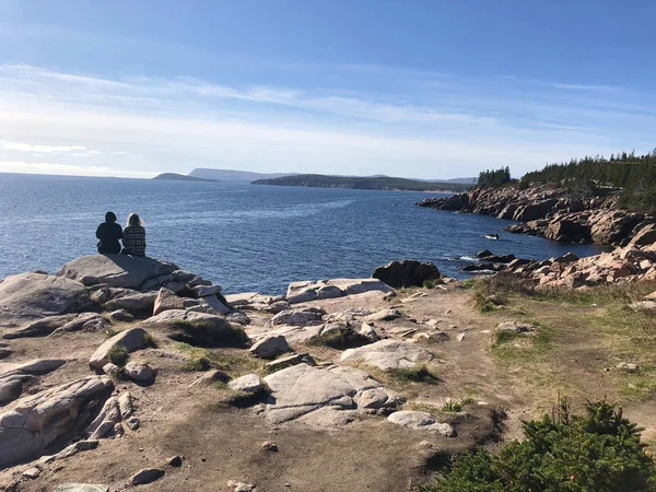 Cape Breton, Nova Scotia landskap längs Cabot Trail på At — Stockfoto