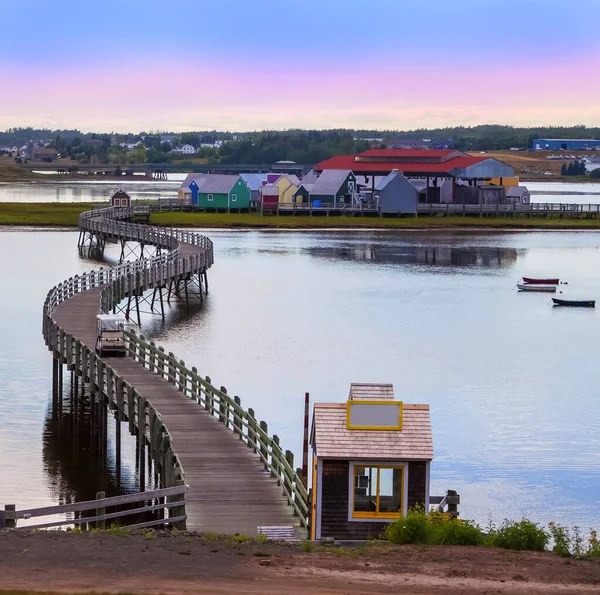 Strandpromenade Zum Dorf Pays Sagouine Bouctouche New Brunswick Den Atlantikprovinzen — Stockfoto