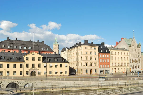 Stockholm Sverige Gamla Stan Solig Sommarkväll — Stockfoto