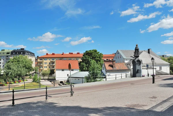 Svezia Bellissima Cittadina Uppsala Una Soleggiata Giornata Estiva — Foto Stock