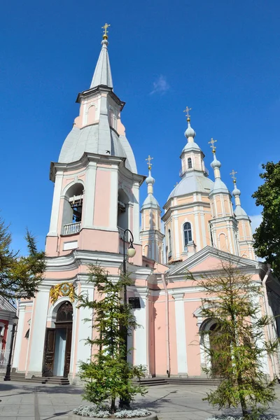 Russia San Pietroburgo Cattedrale Sant Andrea Una Soleggiata Giornata Estiva — Foto Stock