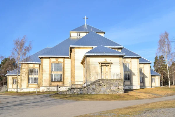 Finland. lutherska kyrkan i mikkeli — Stockfoto