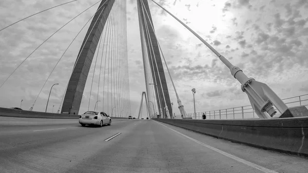 Arthur Ravenel Bridge Zavěšený Most Přes Řeku Cooper Jižní Karolíně — Stock fotografie