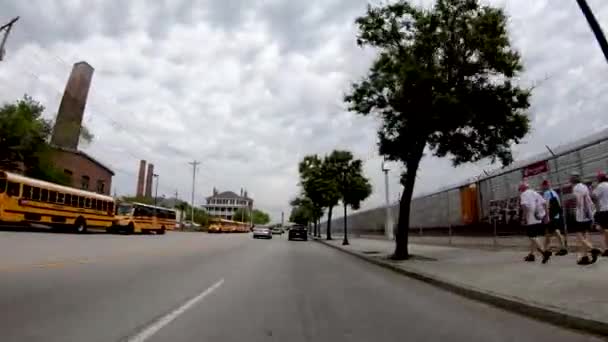 Vista Carro Que Conduz Longo Charleston Eua Vídeo — Vídeo de Stock