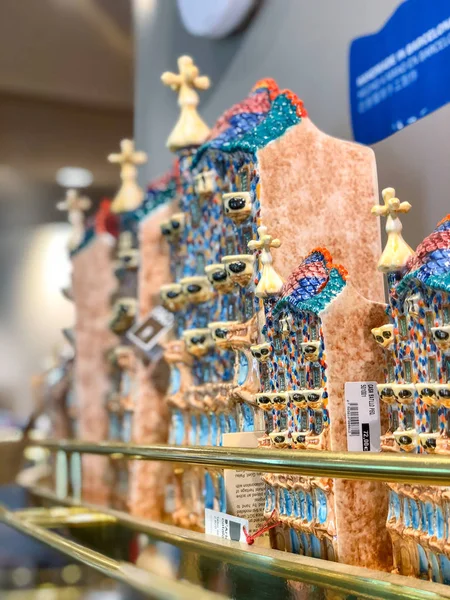 Barcelona Mayo 2018 Souvenirs Estilo Gaudí Una Tienda Ciudad Classi — Foto de Stock