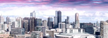 Melbourne, Avustralya havadan görünümü.
