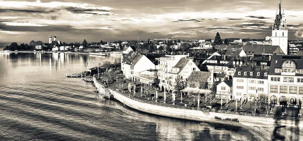 Πανέμορφης Μεσαιωνικής Αρχιτεκτονικής Friedrichshafen Γερμανία — Φωτογραφία Αρχείου