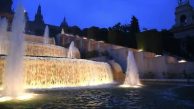 Montjuc Sihirli Çeşme Avinguda Maria Cristina Barcelona, Katalonya, İspanya Montjuc Mahallesi'nde bulunan Çeşme