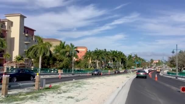 Rijden Langs Florida Weg Uitzicht Vanaf Auto Verplaatsen — Stockvideo