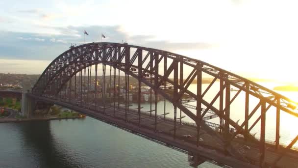 Sydney Harbour Bridge Austrália Vídeo — Vídeo de Stock