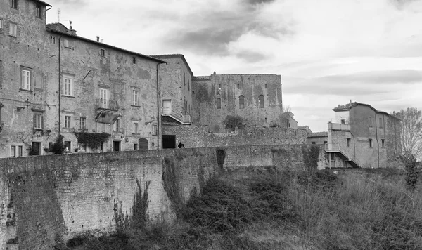 ヴォルテッラ イタリア 冬の日に古代中世建物 — ストック写真