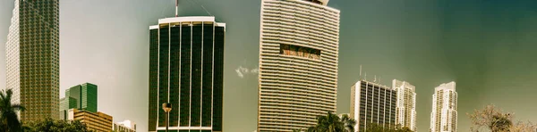 Miami Lutego 2016 Panoramiczny Panoramę Centrum Piękny Dzień Miami Jest — Zdjęcie stockowe