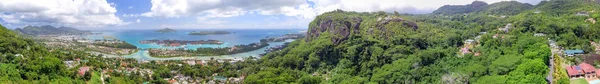 Blick Aus Der Luft Auf Die Mahé Berge — Stockfoto