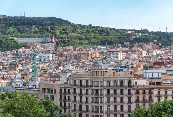 Barcelons Spanya Hava Şehir Manzaralı — Stok fotoğraf