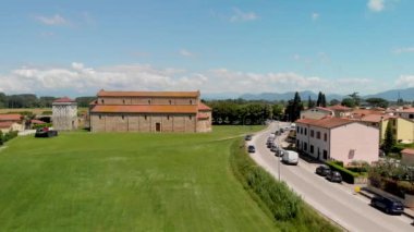 Papa'nın Bazilikası St Peter Vatikan havadan görünümü