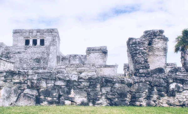 Meksika Şehri Bir Tulum Mayan Ruins — Stok fotoğraf