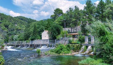 güzel manzara Provence, Fransa.