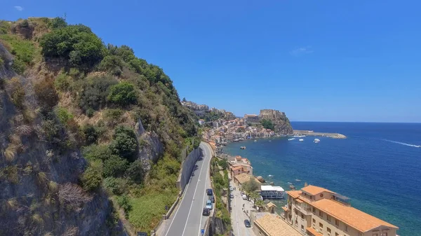 Chianalea Homes Scilla Aerial View Calabria Italy — Stock Photo, Image