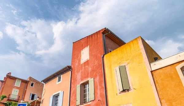 Renkli Evleri Provence Fransa — Stok fotoğraf