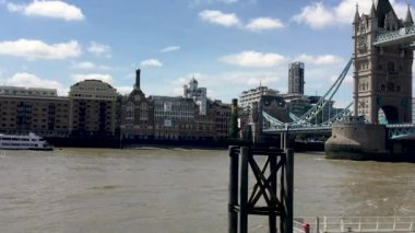 Londra şehir manzarası ile river Thames, İngiltere