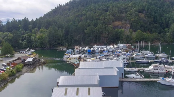 Genoa Bay จากอากาศบร ชโคล มเบ แคนาดา — ภาพถ่ายสต็อก