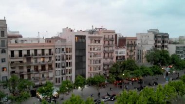 Demirli Deniz Araçları, video ile şehir noktasının hava havai görünümü