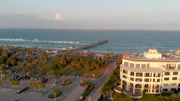 Schöner Tag Strand See Wert Ist Eine Berühmte Stadt Florida — Stockvideo