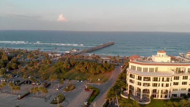 Piękny Dzień Plaży Lake Worth Jest Znana Miejscowoscia Florida Stany — Wideo stockowe