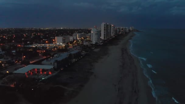 Boca Raton Streets Night Florida Estados Unidos — Vídeos de Stock