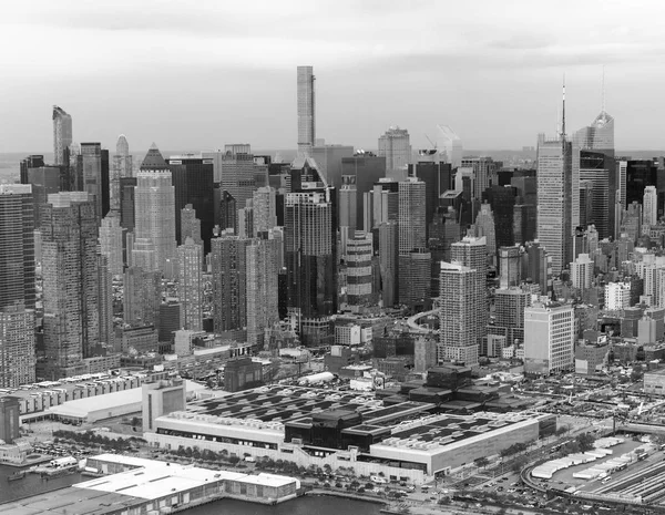 Midtown Manhattan Güz Görünümünü Helikopter — Stok fotoğraf