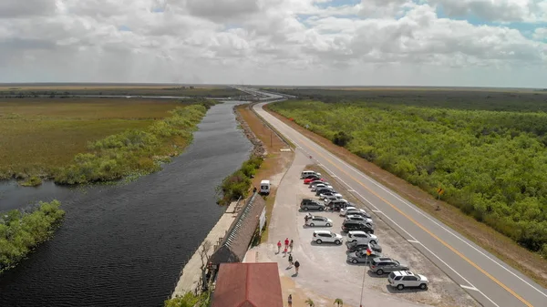 Повітряний Панорамний Вид Національний Парк Еверґлейдс Флорида — стокове фото