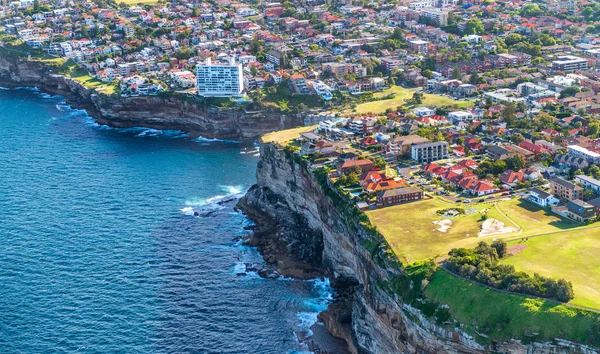 Vista Aérea Costa Sydney Diamond Bay Reserve Park Austrália — Fotografia de Stock