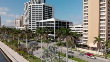 West Palm Beach manzarası, Florida, ABD Hava panoramik