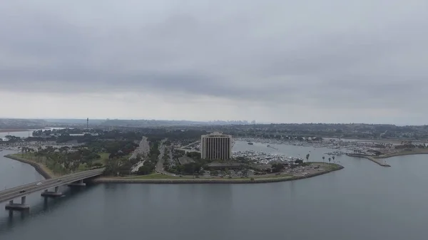 Flygfoto Över Mission Beach Och Omgivningarna San Diego California — Stockfoto