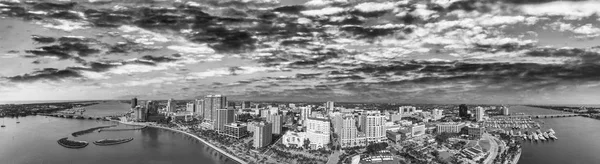 West Palm Beach Desde Aire Atardecer Florida —  Fotos de Stock