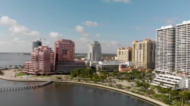 West Palm Beach manzarası, Florida, ABD Hava panoramik