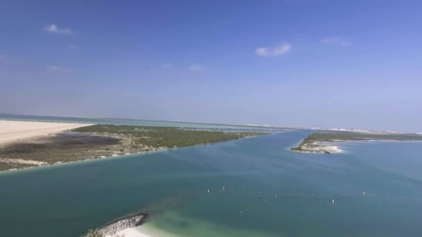 Abu Dhabi Yasisland Beach Emirados Árabes Unidos Vídeo — Vídeo de Stock