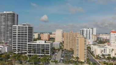 West Palm Beach, Fl - 10 Nisan 2018: Hava manzarası Palm Beach. Florida'nın ünlü bir turizm kentidir.