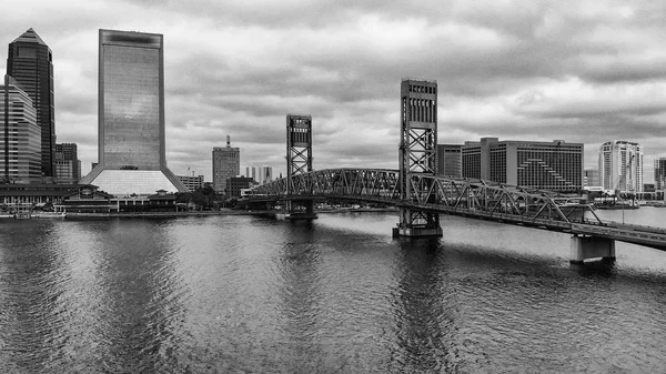 Jacksonville Skyline Desde Aire Florida — Foto de Stock