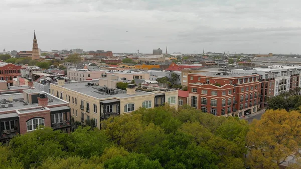 Charleston April 2018 Aerial Skyline Charleston City Attracts Million Tourists — Stock Photo, Image