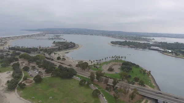 Vista Aérea Mission Beach San Diego — Fotografia de Stock