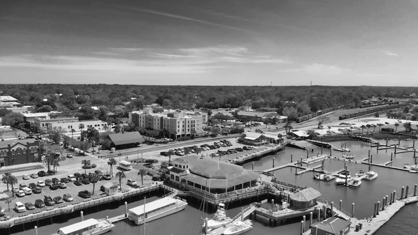 Amelia Island Fernandina Beach Florida Vista Aérea Día Soleado —  Fotos de Stock