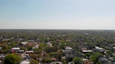 Forsyth Parkı Savannah, Georgia, ABD Hava panoramik manzaralı