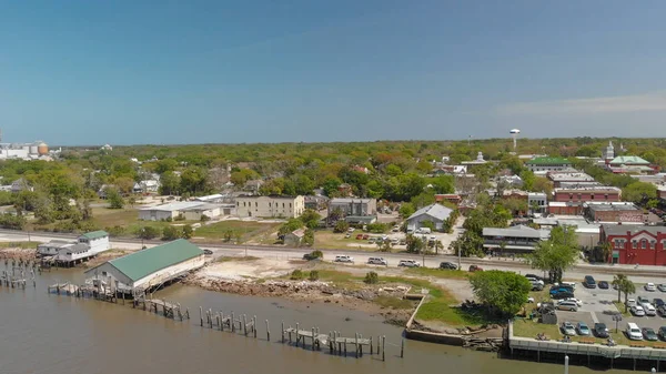 Amelia Island Απριλίου 2018 Ακτογραμμή Της Fernandina Παραλίας Αεροφωτογραφία Αυτό — Φωτογραφία Αρχείου