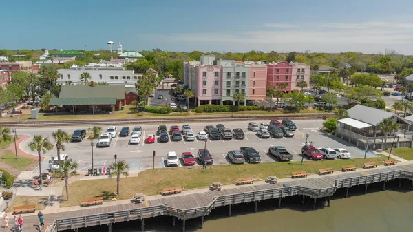 Île Amélicaine 1Er Avril 2018 Côte Fernandina Beach Vue Aérienne — Photo